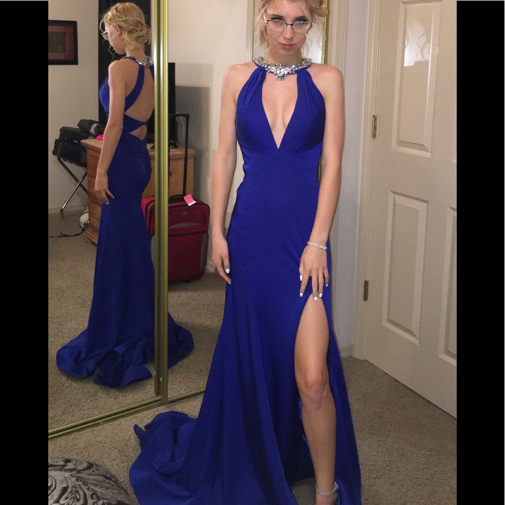Royal blue dress
